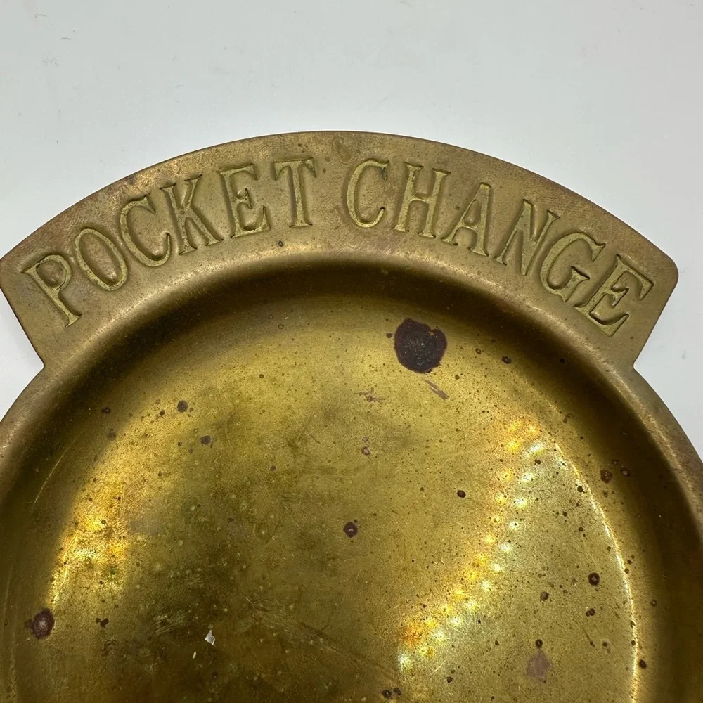 Round Gold Coin Tray